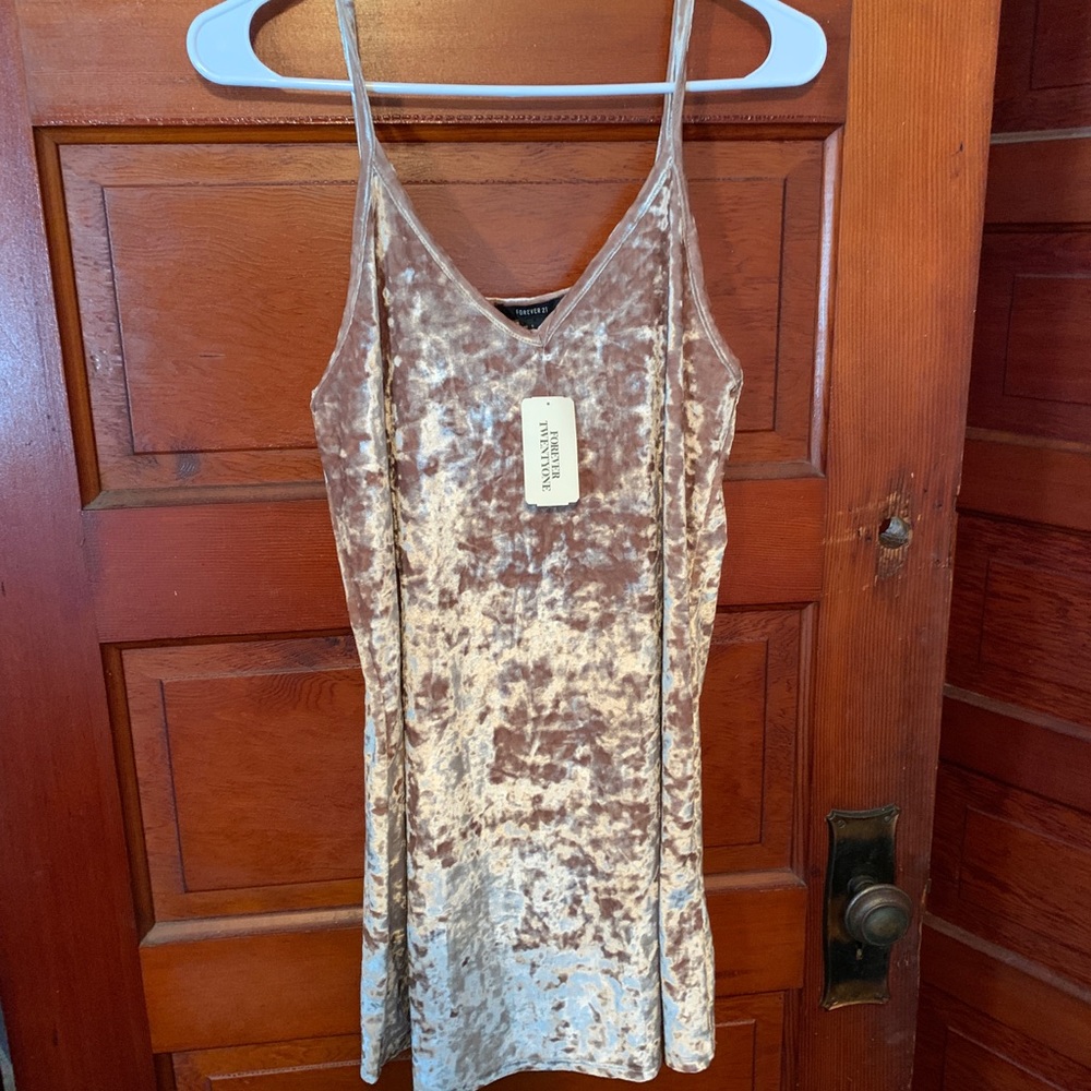 Tank top velvet dress